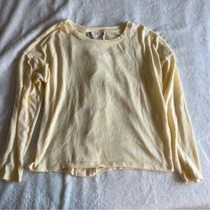 Yellow long sleeve sweater! Super comfy and true to size!